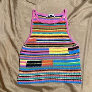 Zara Multicolor Striped Knit Top